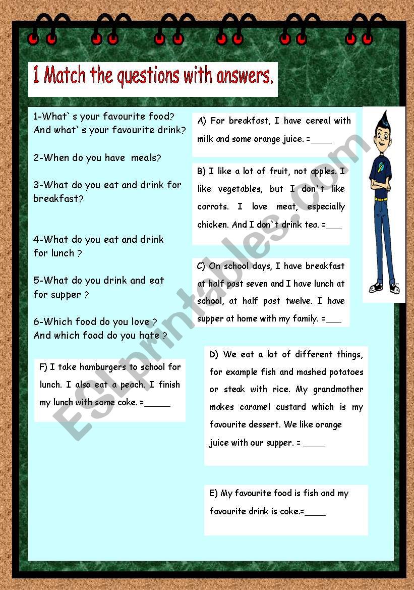 TEST:FOOD worksheet