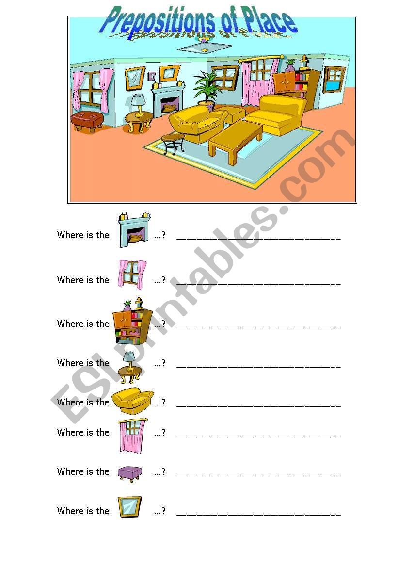 Where is...? worksheet