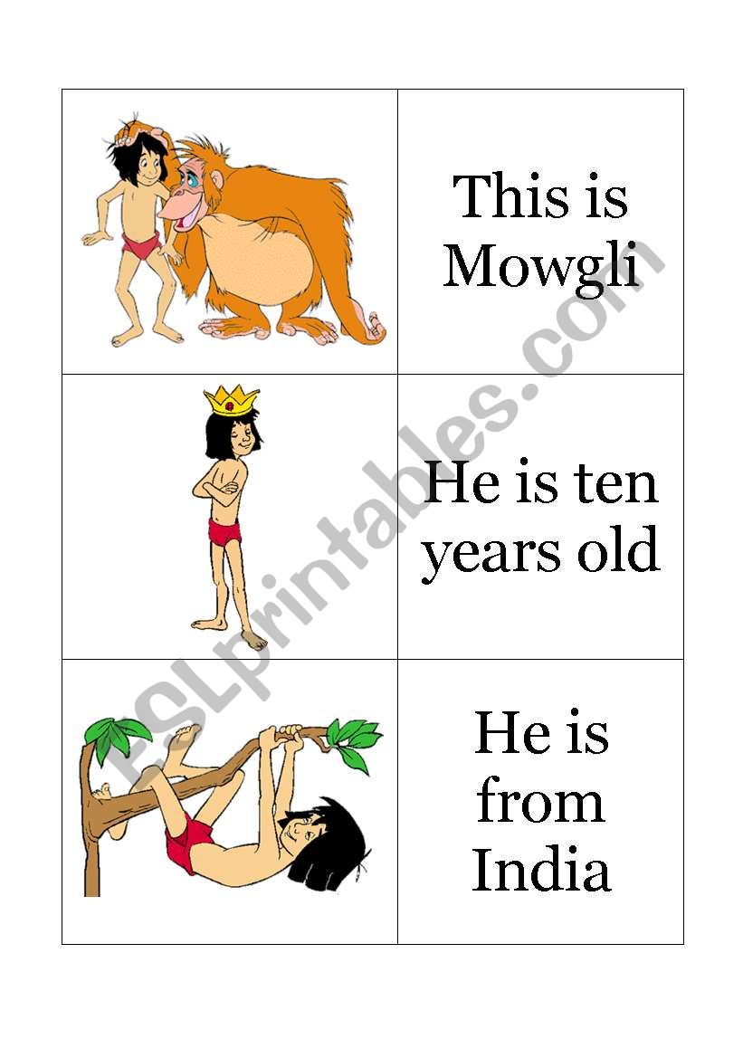 This is Mowgli worksheet