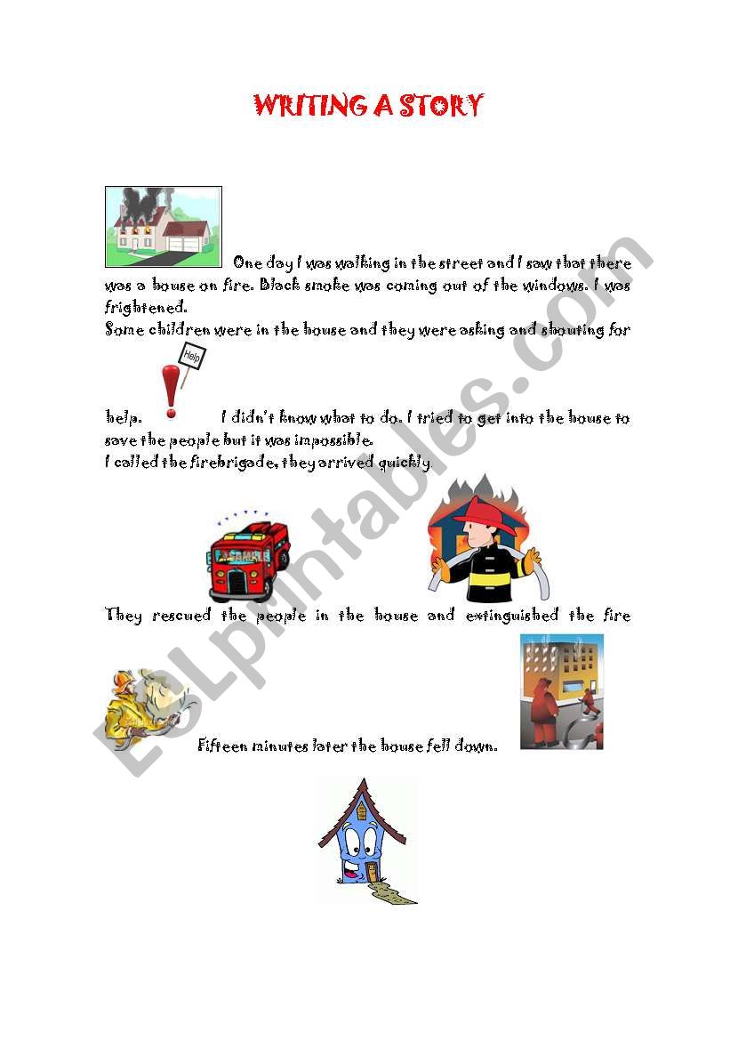 Written stories worksheet