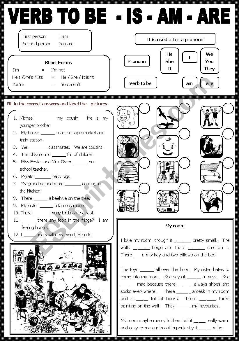 Verb to be worksheet