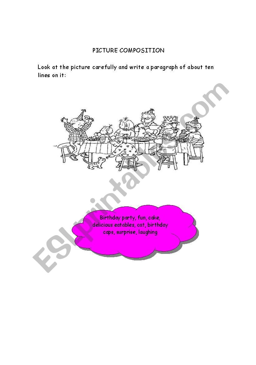 Picture Composition worksheet
