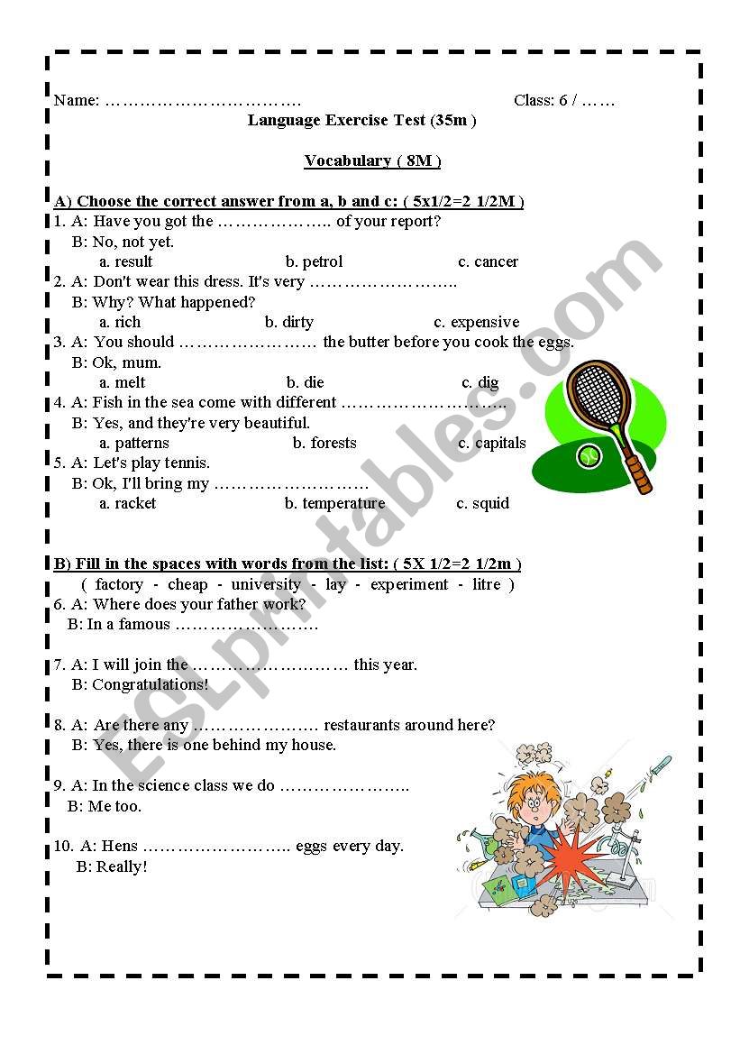 Test worksheet