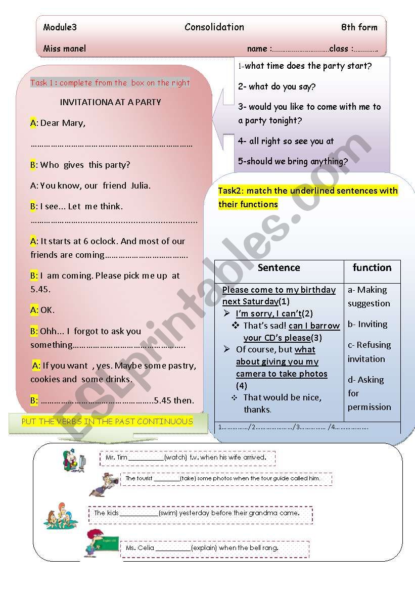 consolidation worksheet worksheet