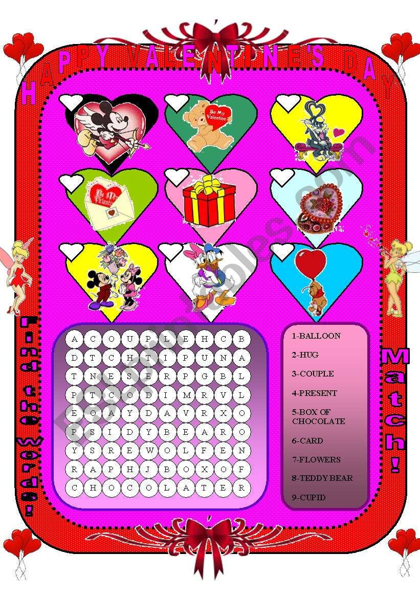 Happy Valentines day! worksheet