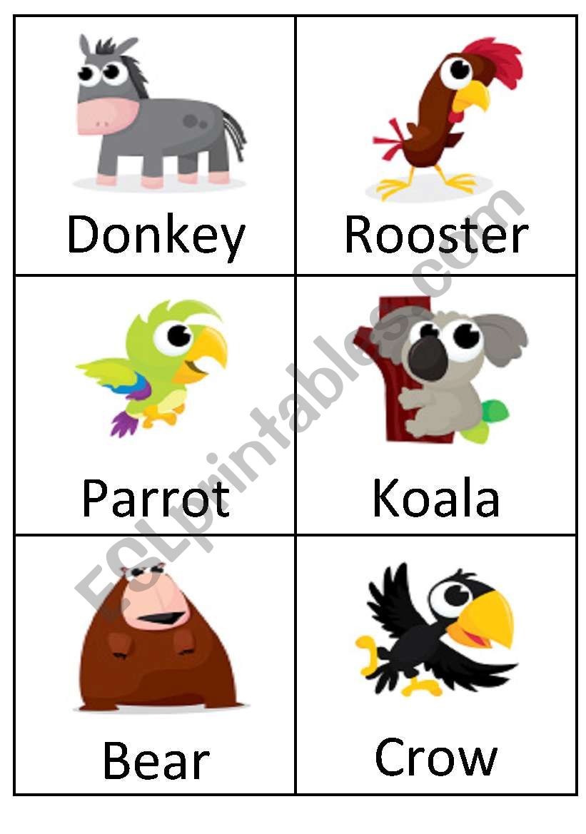 Animals (6) worksheet