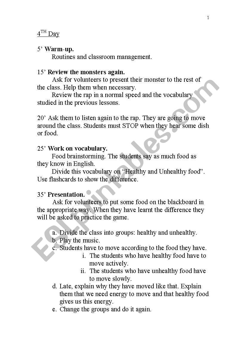 Lesson plan about Scotland. Nessies trip. Part 4/4