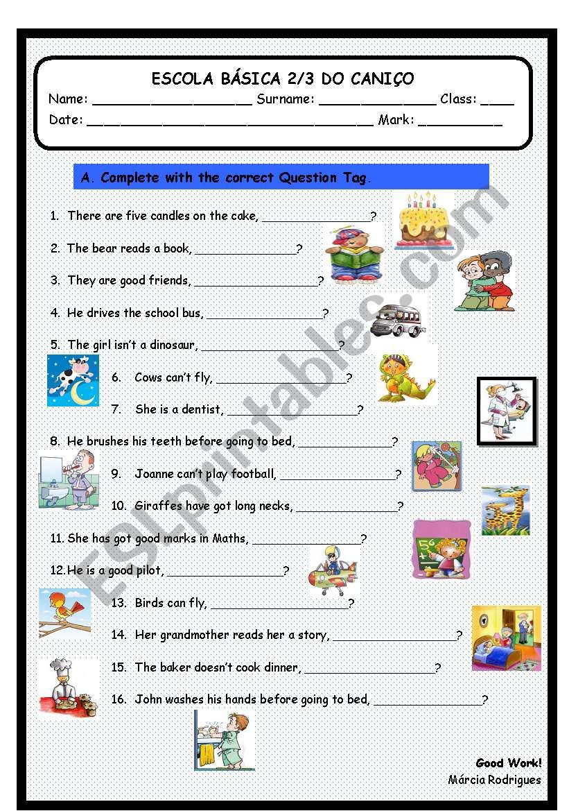 Question Tags - to Be, to Have got and aux verb to Do
