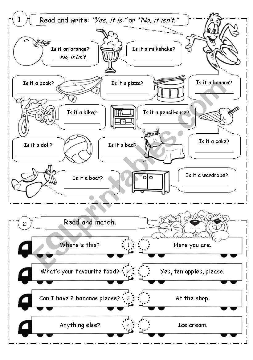 English For Young Learners Worksheets