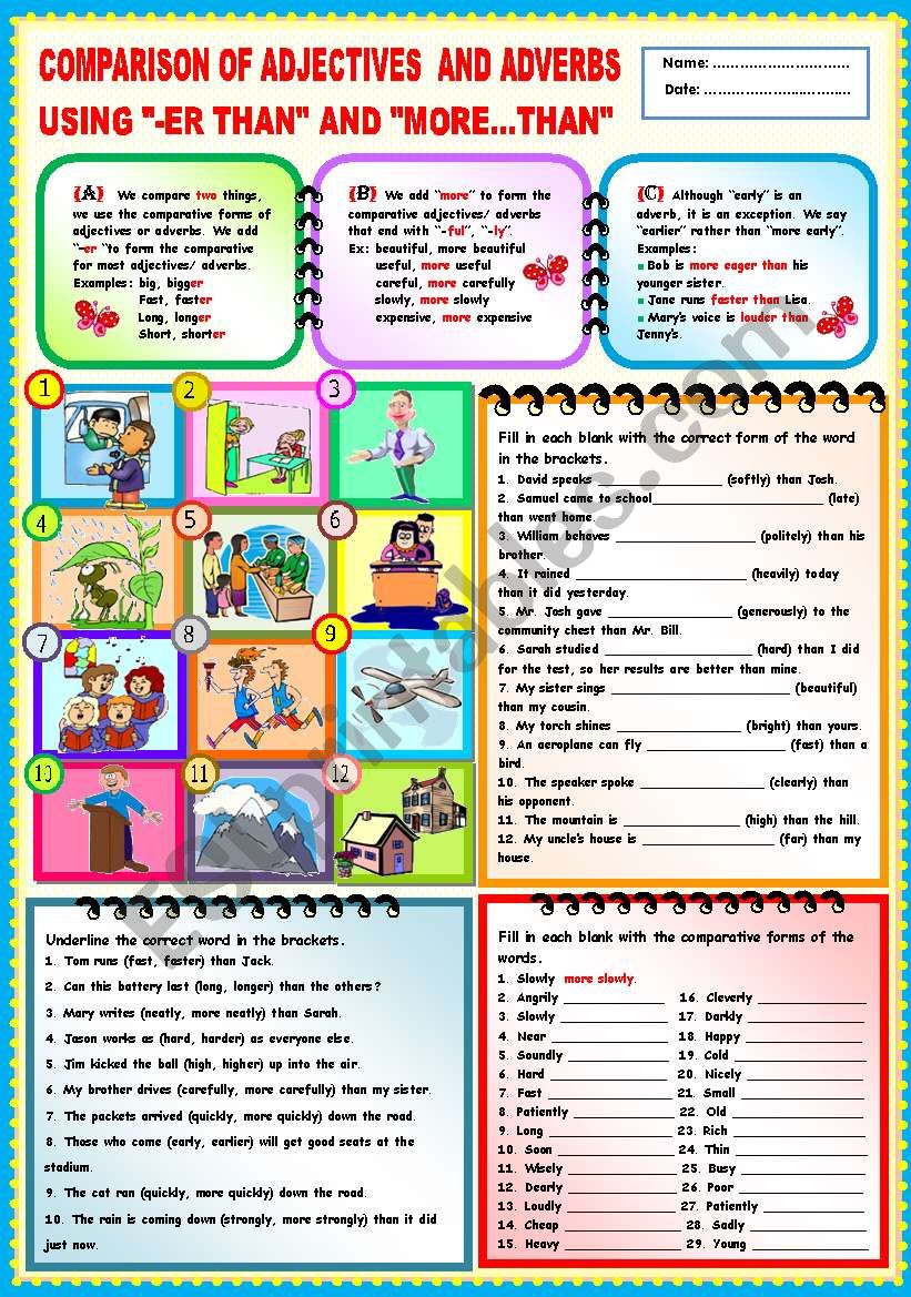 comparison-of-adjectives-and-adverb-using-er-than-and-more-than-esl-worksheet-by-ayrin