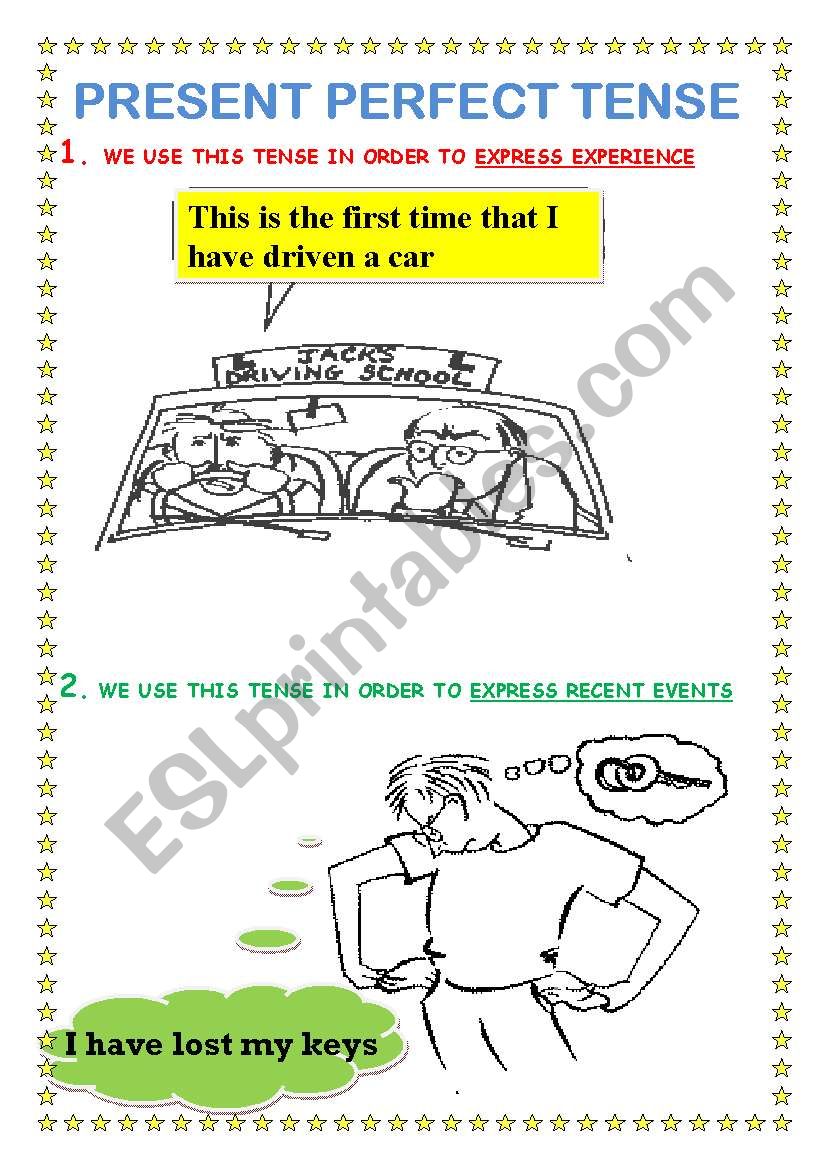 present perfect tense worksheet