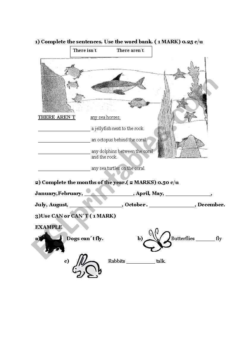 VARIED EXAM worksheet