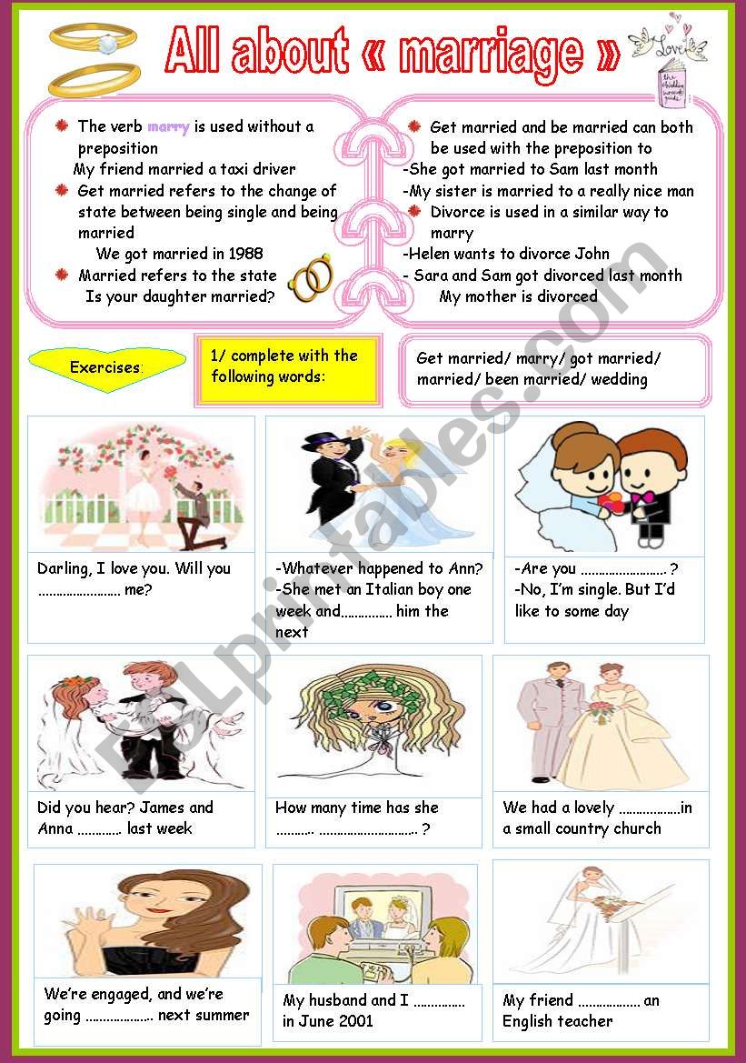 all-about-marriage-esl-worksheet-by-ben-10