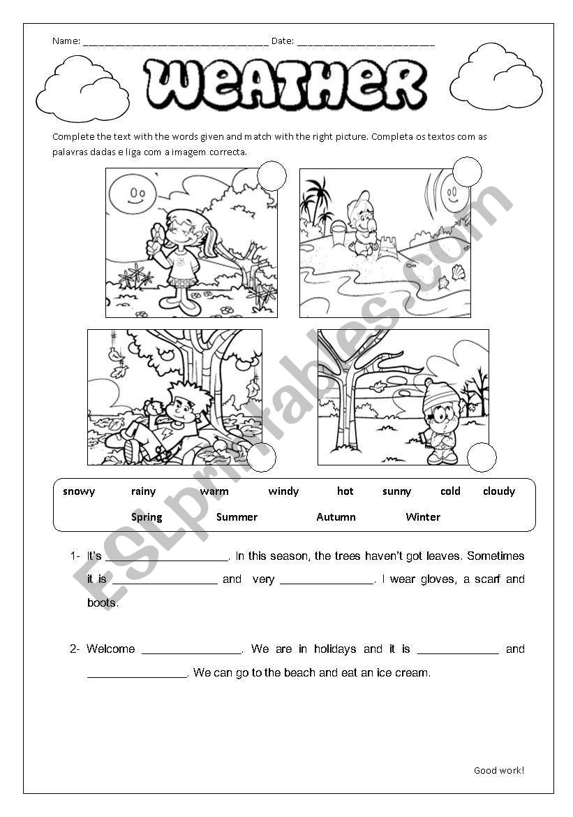 weather 2 worksheet