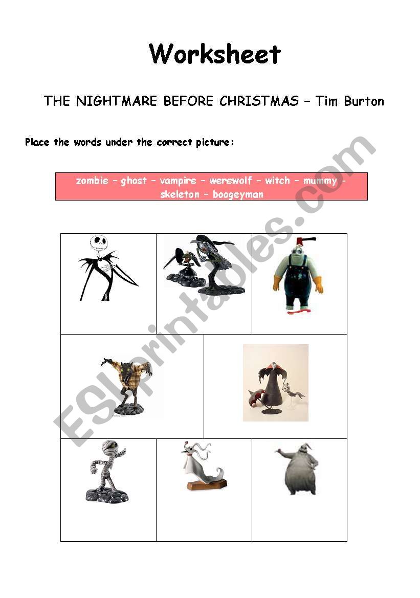 The Nightmare before Christmas