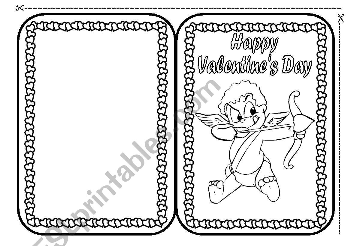 VALENTINES DAY CARDS worksheet