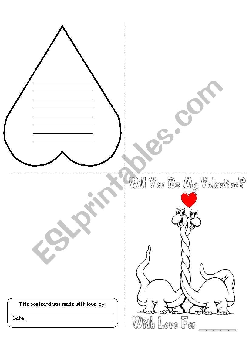Valentines Day Cards (2/5) worksheet