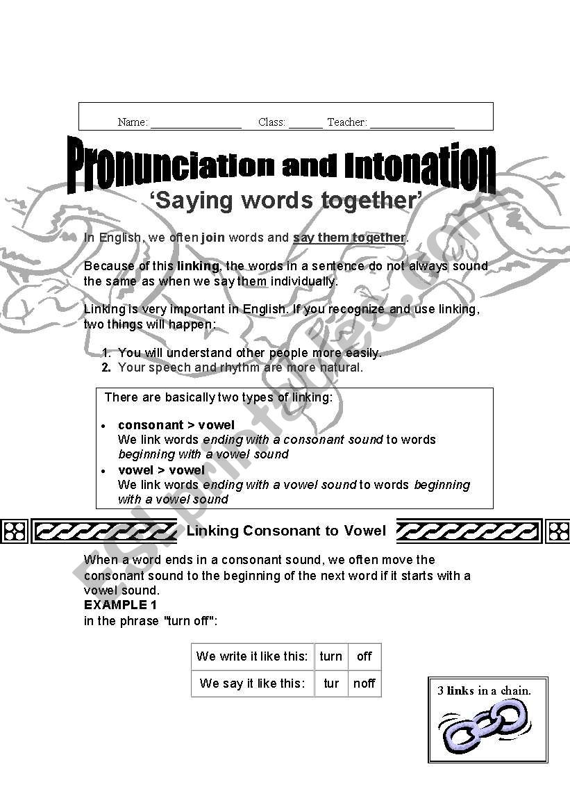 Pronunciation (Saying Words Together)