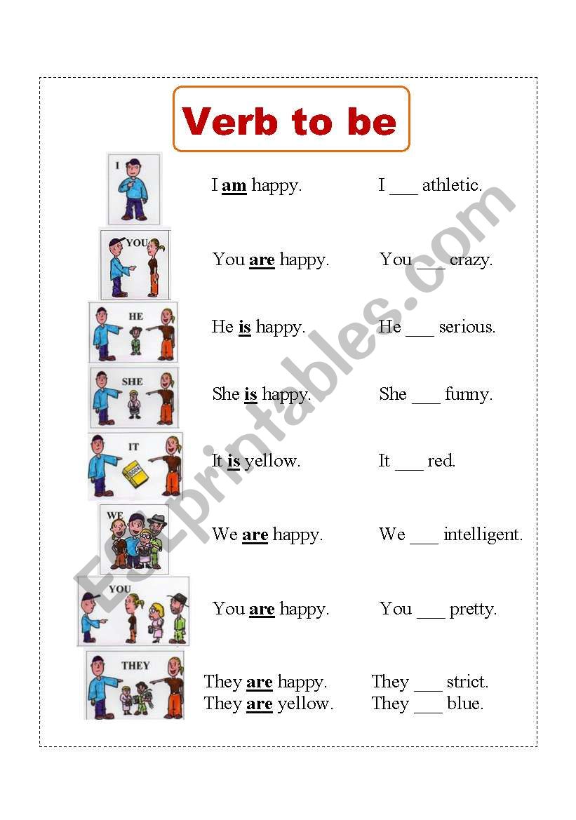 Verb to be worksheet