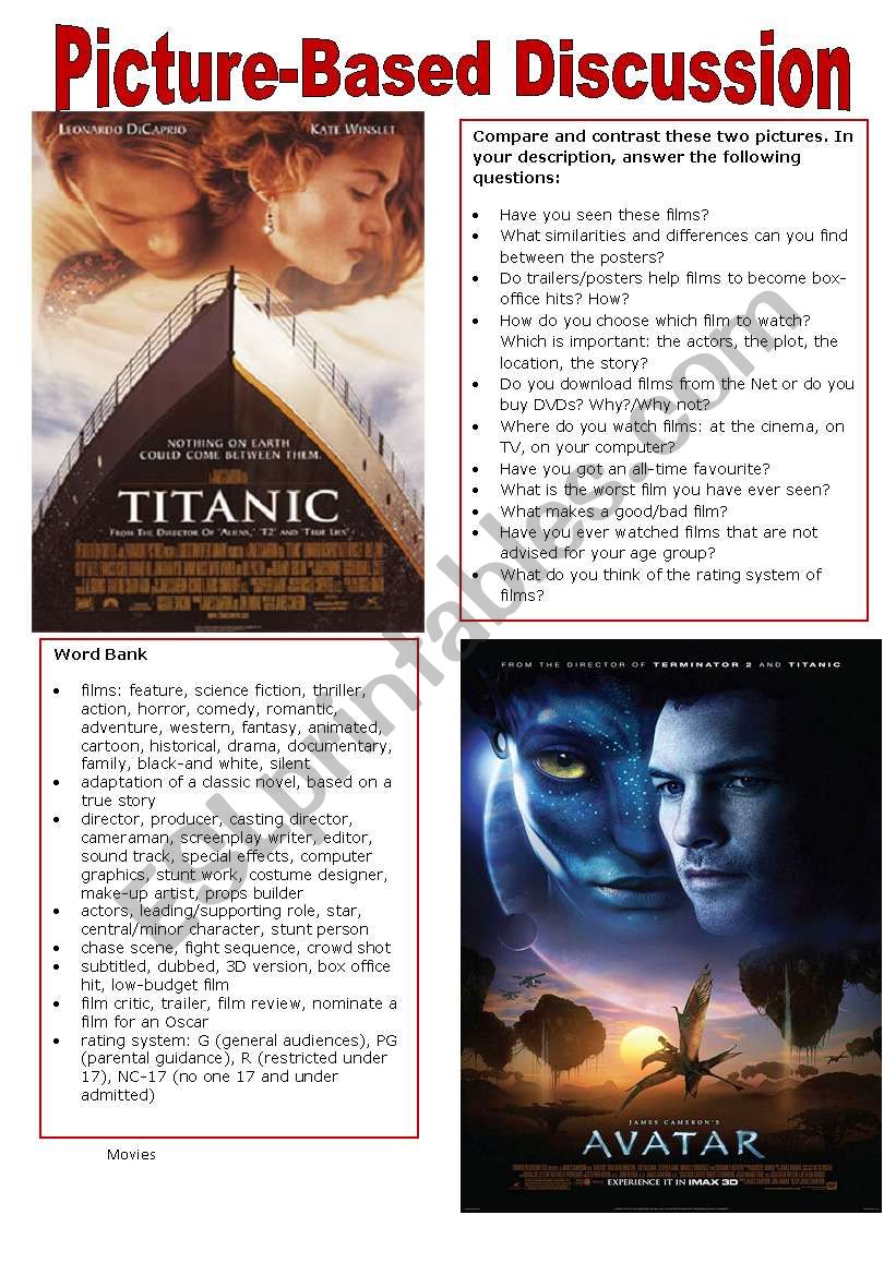 Picture-Based Discussion (6): Movies