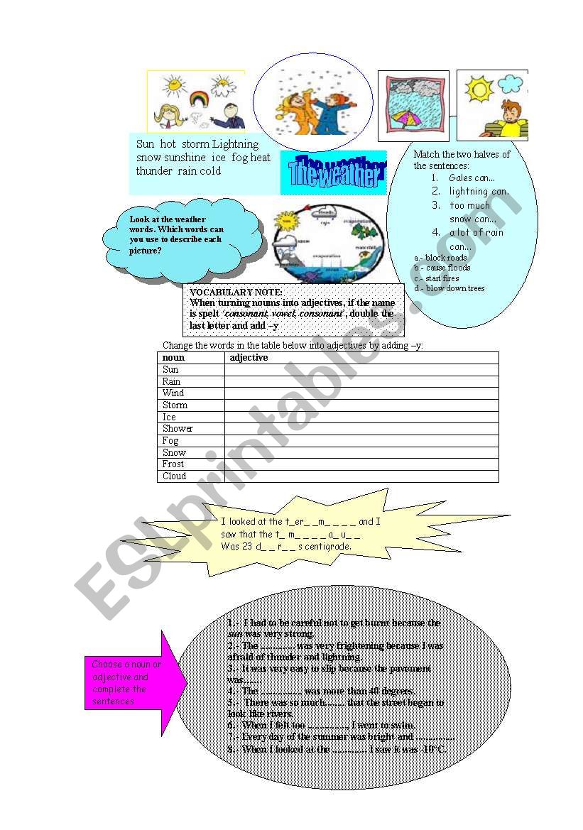 the weather worksheet