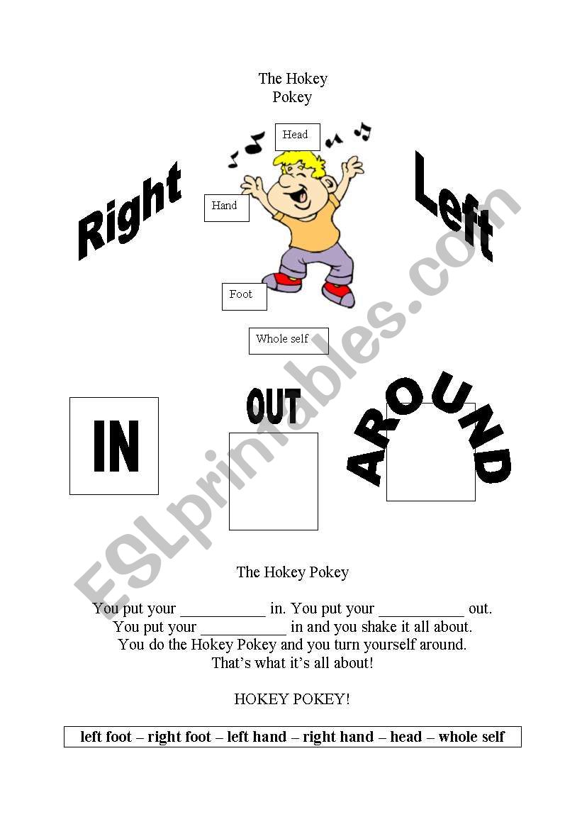 The Hokey Pokey worksheet