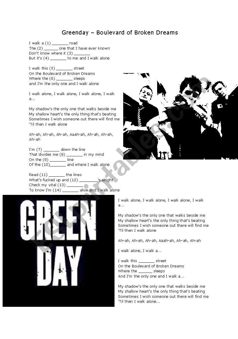 Greenday - Boulevard of Broken Dreams