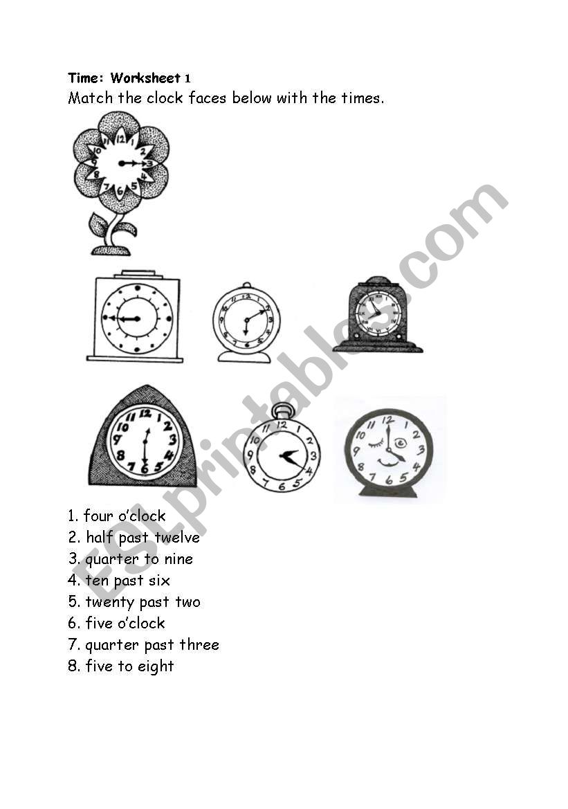 time worksheet