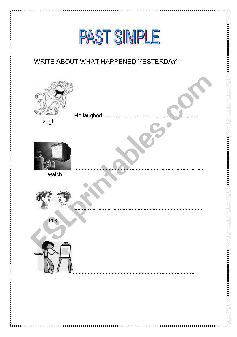 PAST SIMPLE worksheet