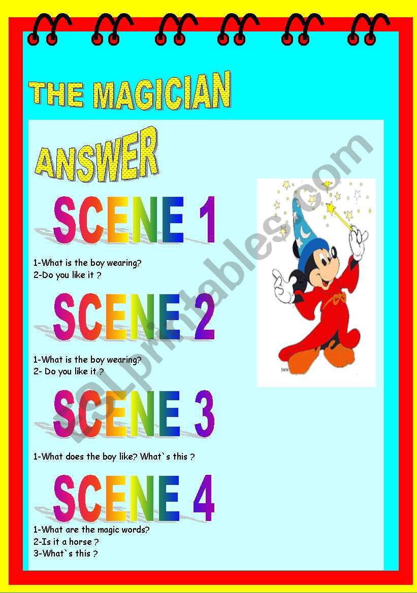 THE MAGICIAN worksheet