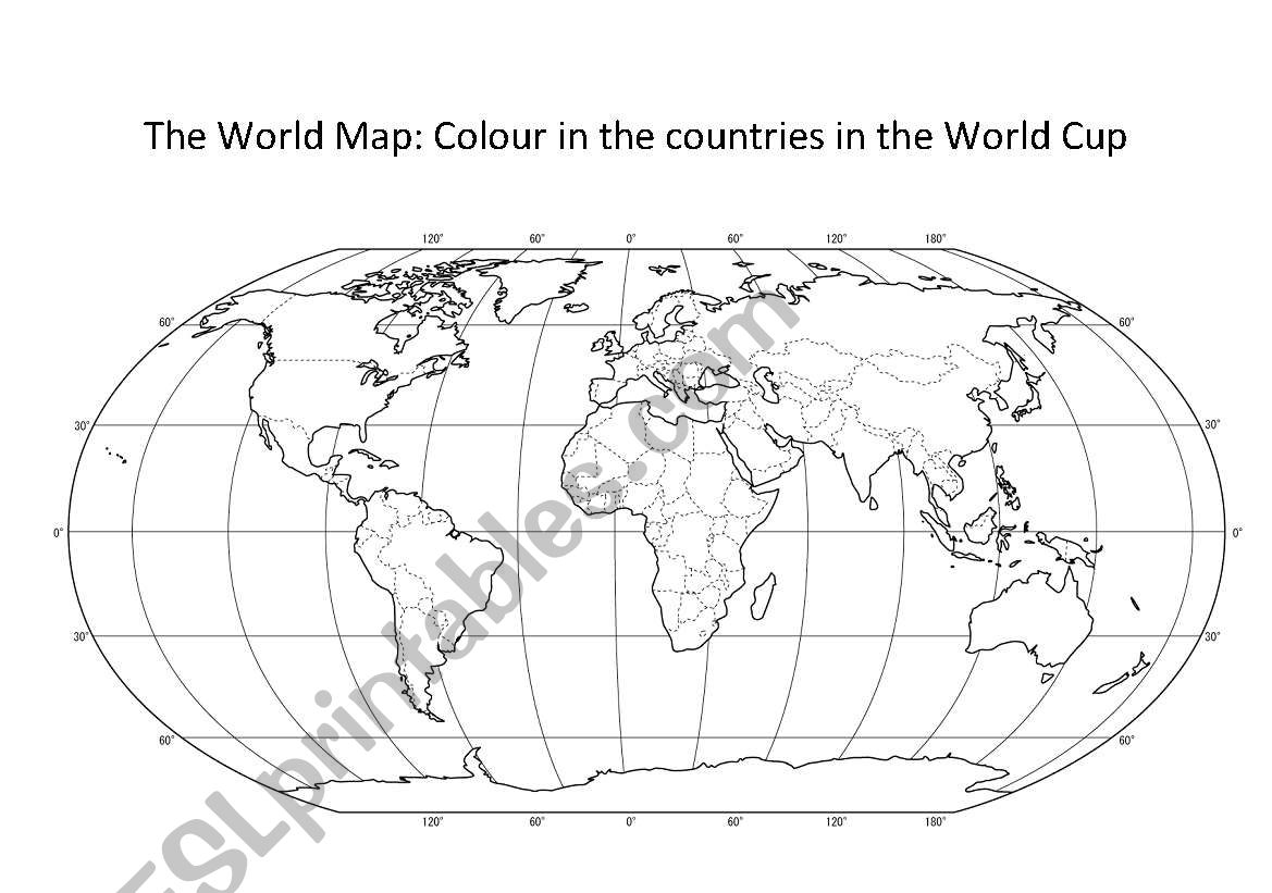 World Cup: Colour in the countries
