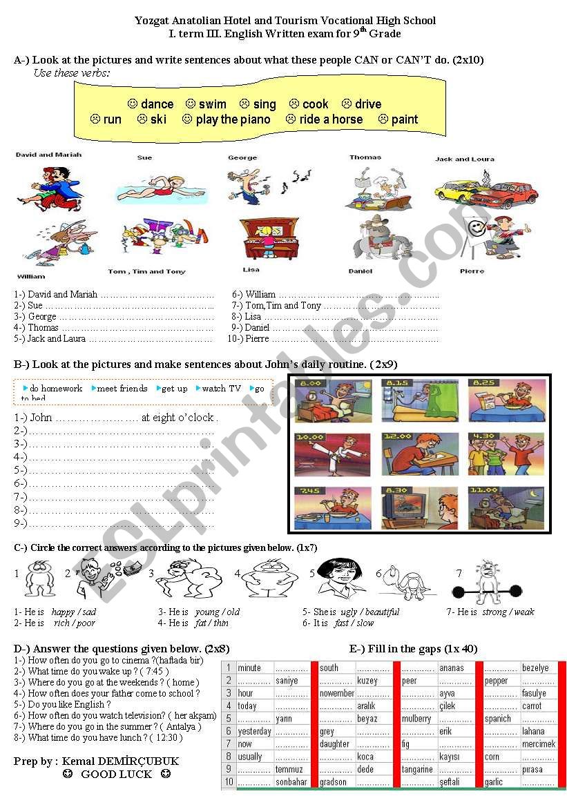 s.present-how often-can worksheet