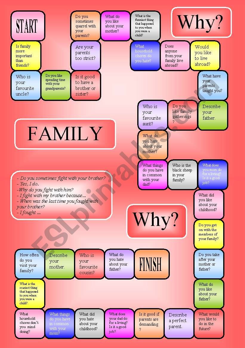 boardgame - family (B/W, editable)