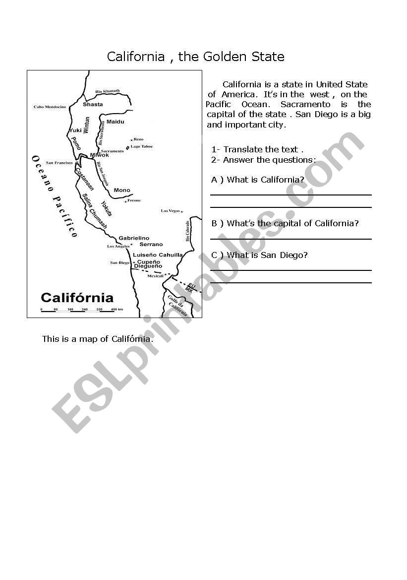 California worksheet