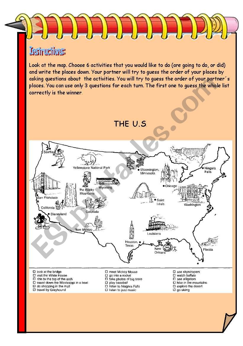 Guess which place... The U.S. worksheet