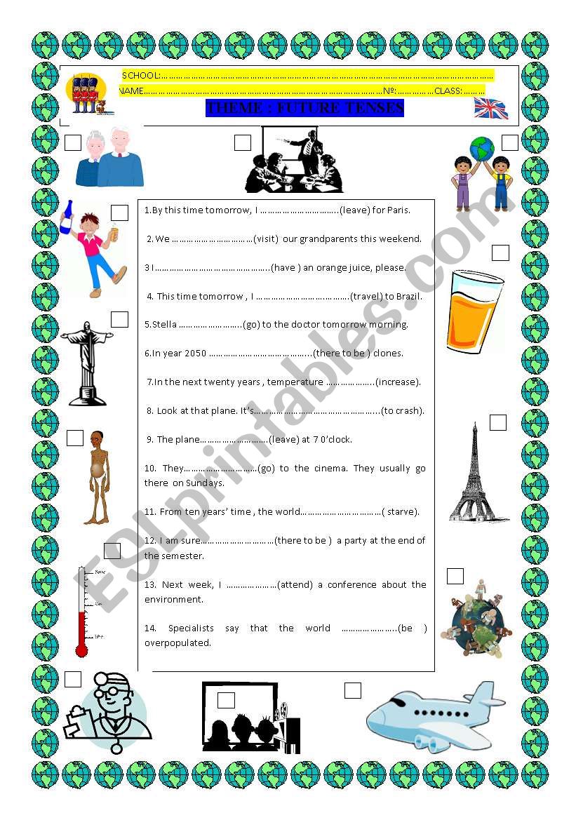 Future Tenses worksheet