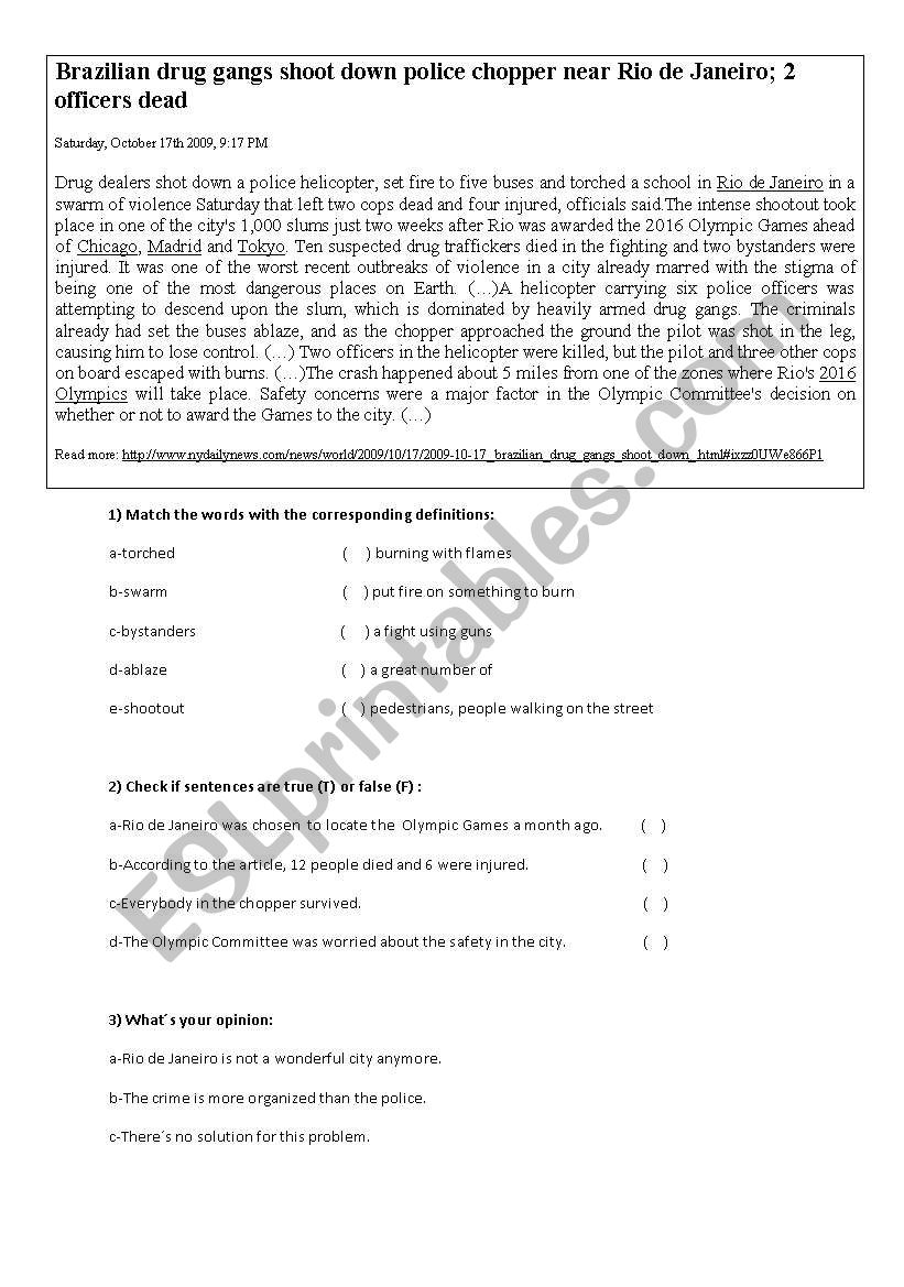 LearningNews worksheet