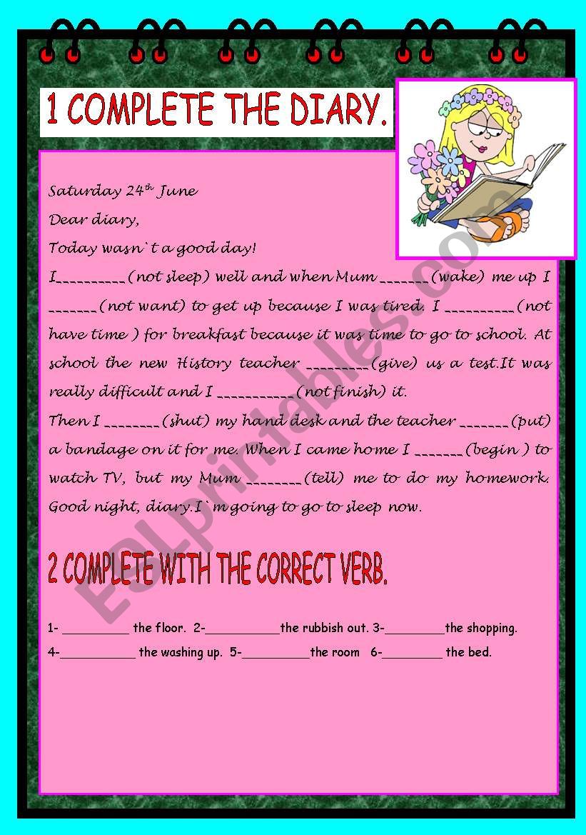 CONSOLIDATION SIMPLE PAST worksheet