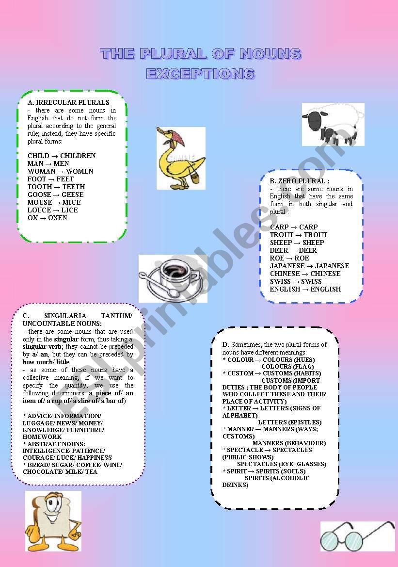 the-plural-of-nouns-exceptions-esl-worksheet-by-alina26