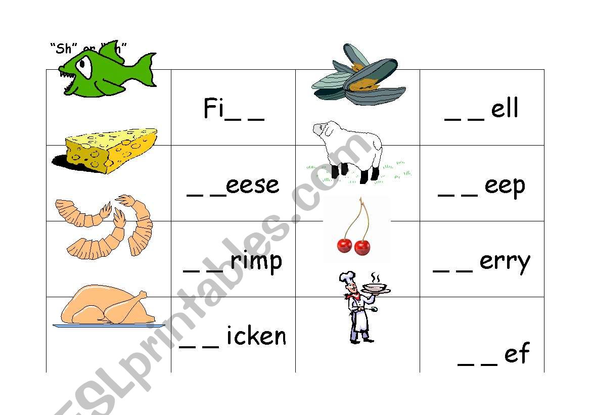 sh-ch worksheet worksheet