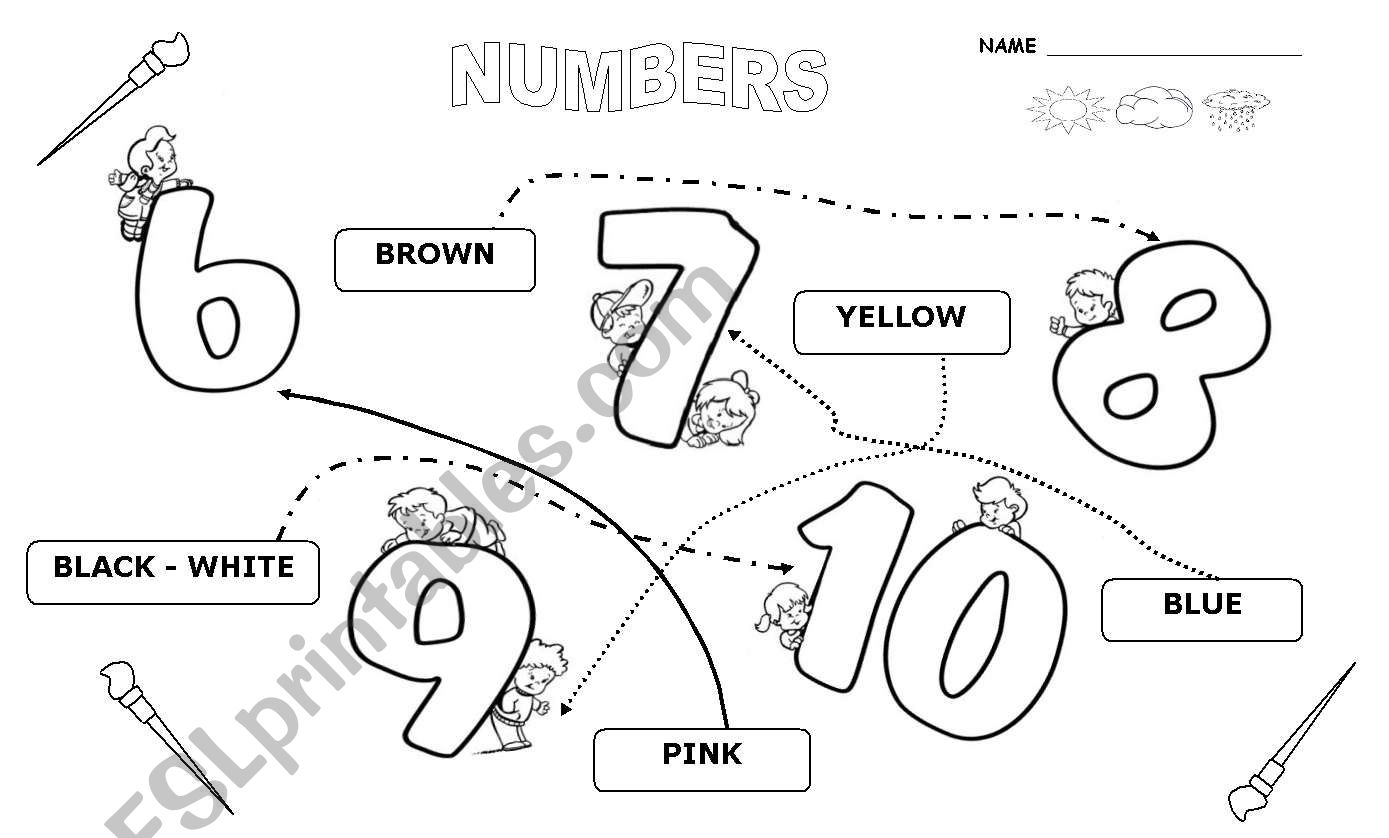 KINDER  (PRE-SCHOOL)  NUMBERS  SET 2