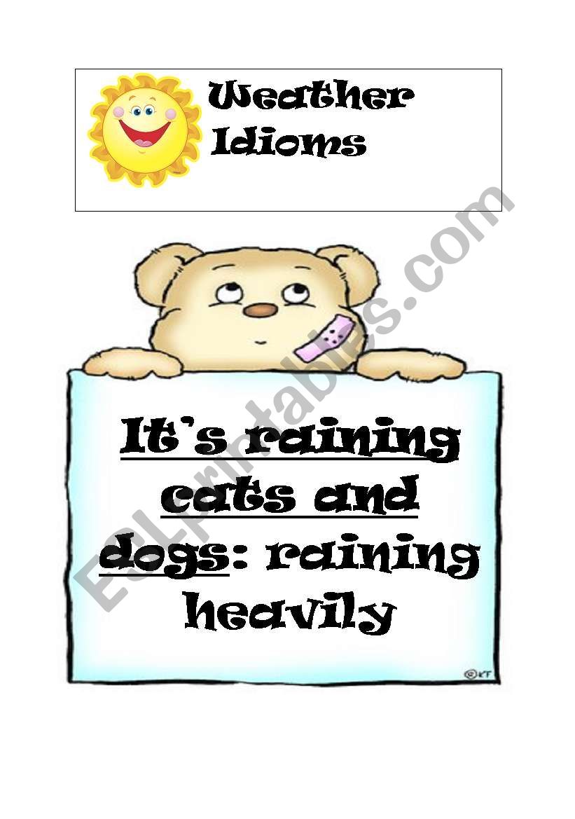 weather idioms worksheet