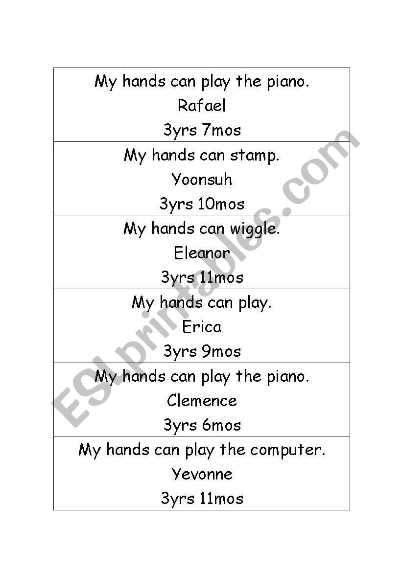 Story based follow up activity with actions