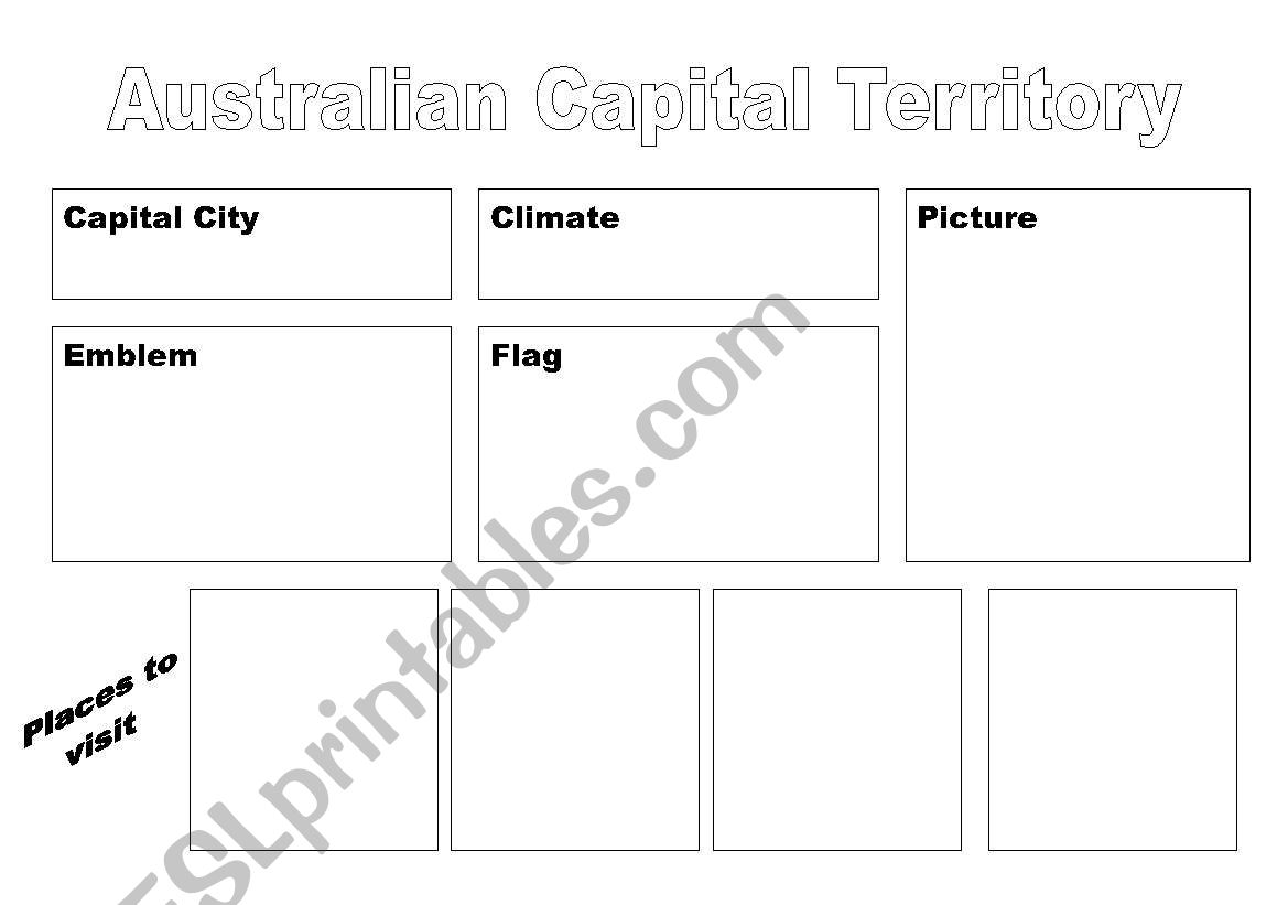 Information report on a state/country