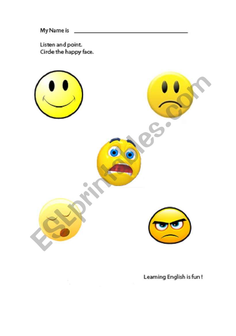 FEELINGS worksheet