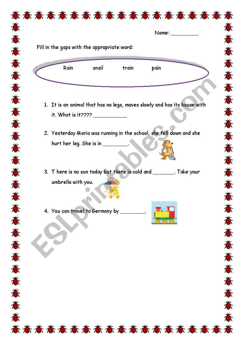 ai words worksheet