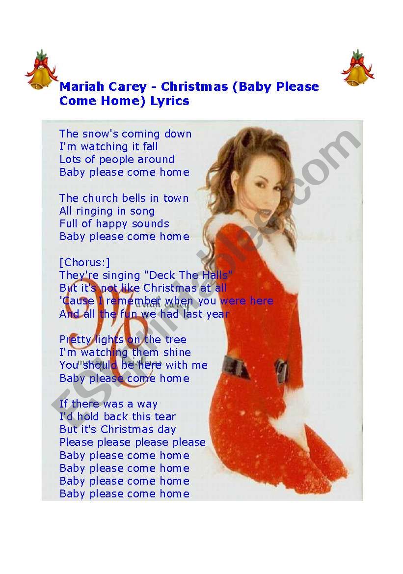 Mariah Carey - Christmas (Baby Please Come Home) Lyrics