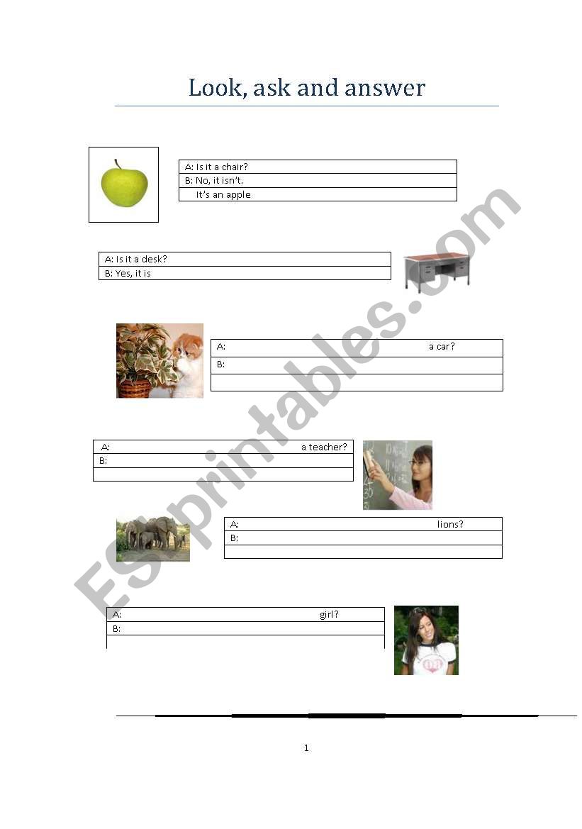 verb To be worksheet