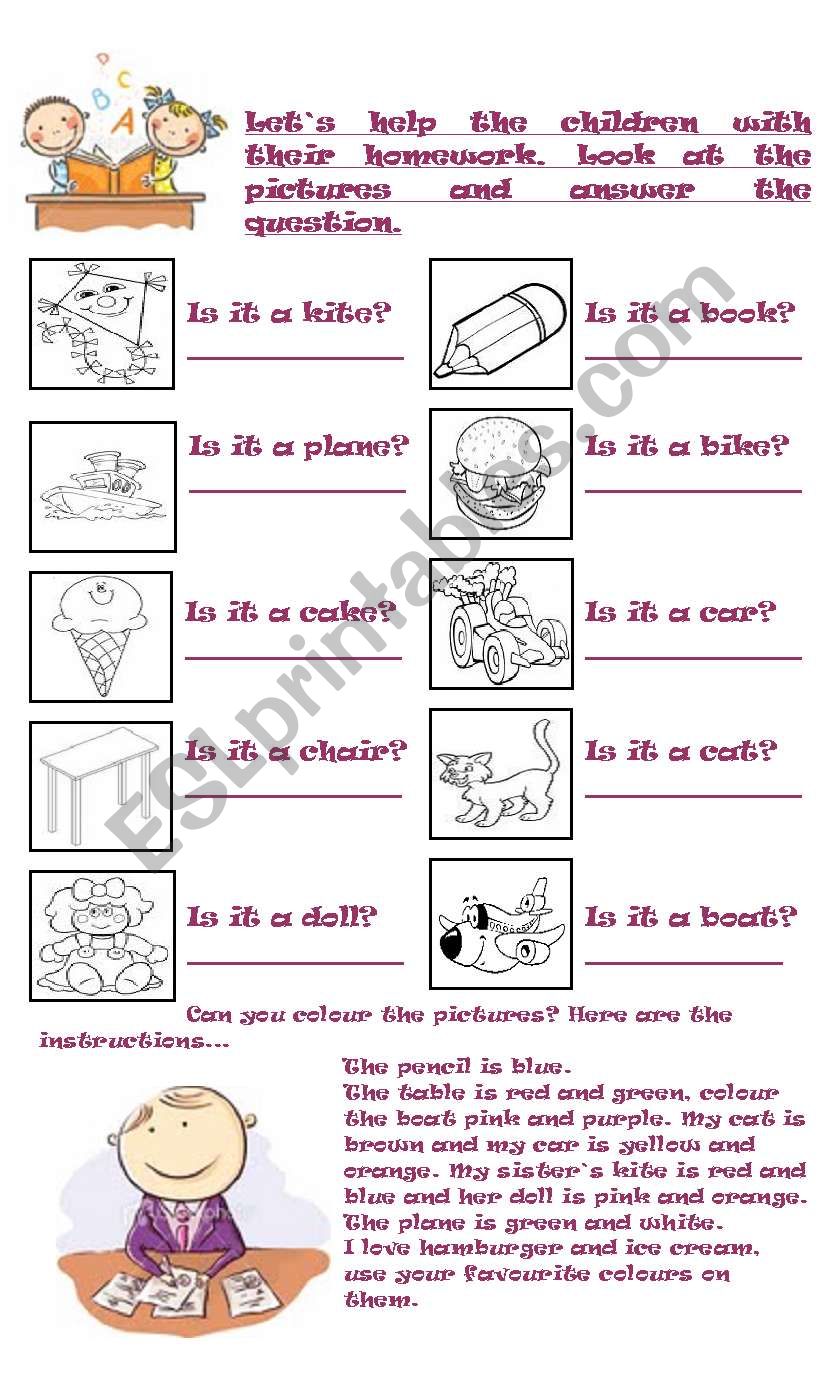 Activities worksheet