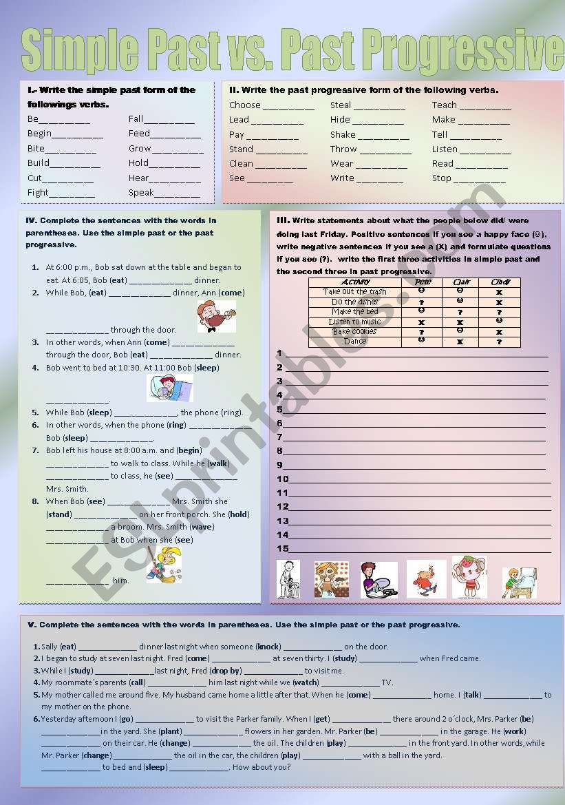 simple-past-vs-past-progressive-esl-worksheet-by-albarita